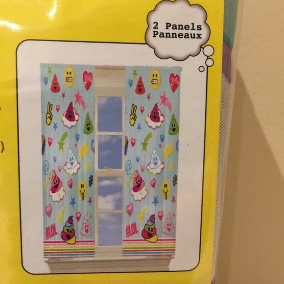 Emojination Stars Room Darkening Drapery Panels Curtains 42 x 63 New in Package - Picture 6 of 9